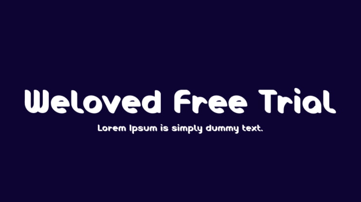 Weloved Free Trial Font
