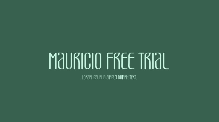 Mauricio Free Trial Font