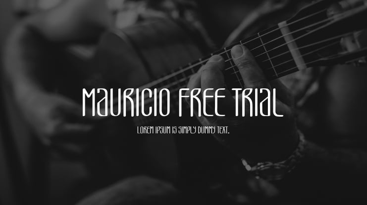 Mauricio Free Trial Font