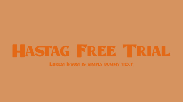Hastag Free Trial Font