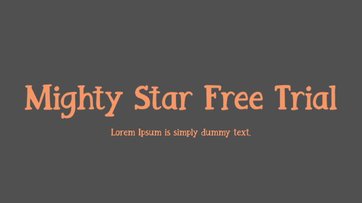 Mighty Star Free Trial Font