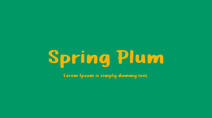 Spring Plum Font