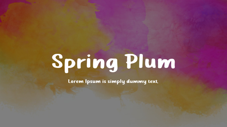 Spring Plum Font