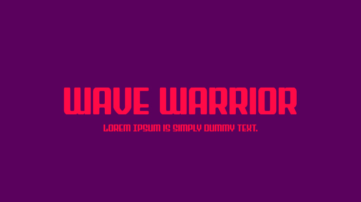 Wave Warrior Font Family