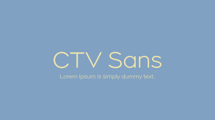 CTV Sans Font Family