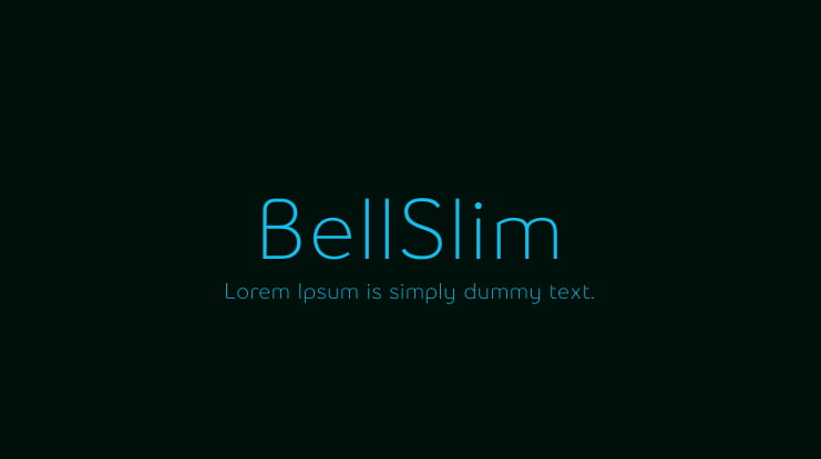BellSlim Font Family