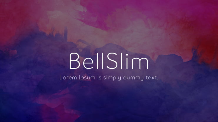 BellSlim Font Family