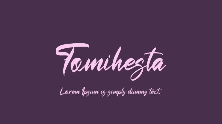 Tomihesta Font