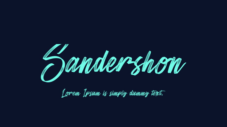 Sandershon Font