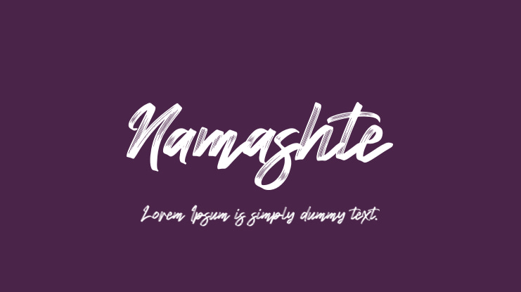 Namashte Font