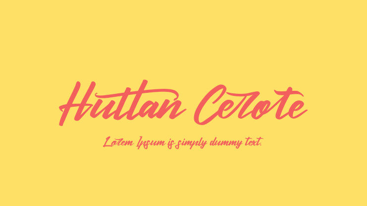 Huttan Cerote Font