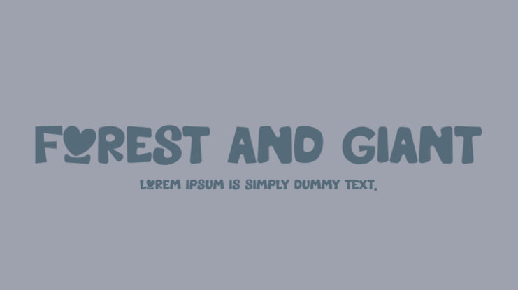 Forest And Giant Font