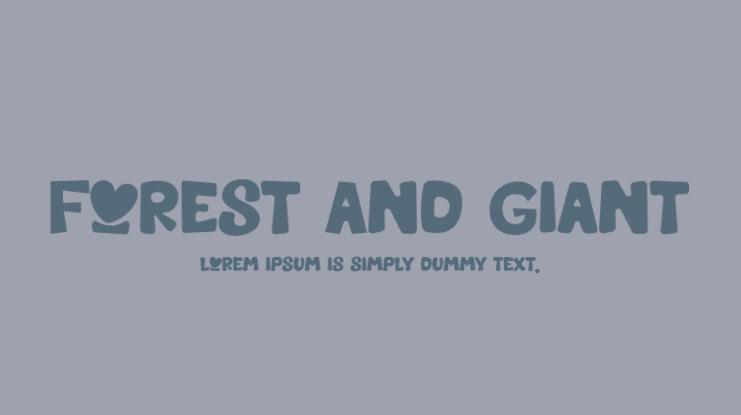 Forest And Giant Font