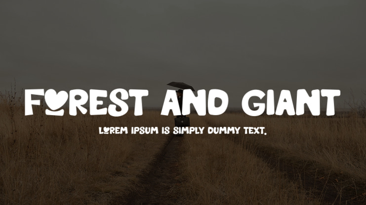 Forest And Giant Font