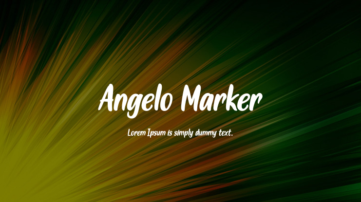 Angelo Marker Font