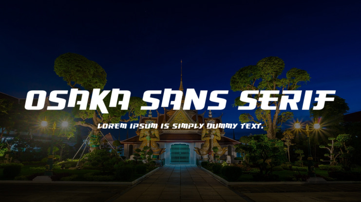 Osaka Sans Serif Font