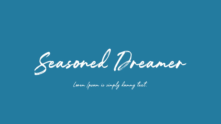 Seasoned Dreamer Font