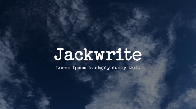 Jackwrite Font Family