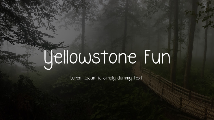 Yellowstone Fun Font Family