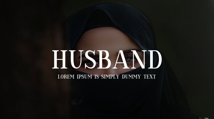 Husband Font Family