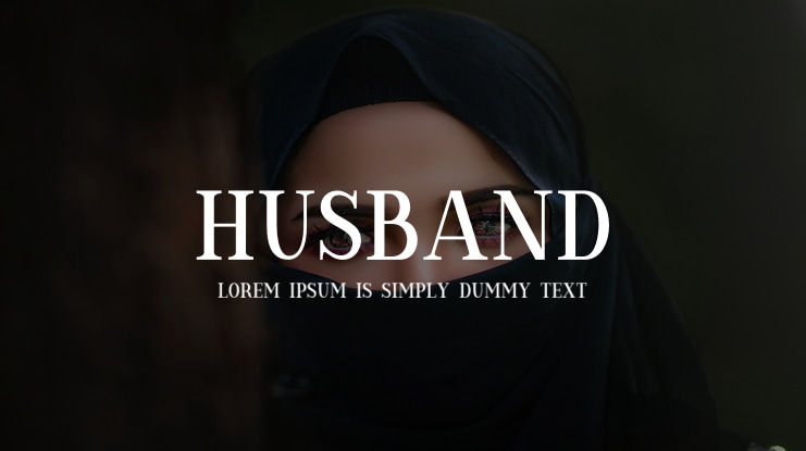 Husband Font Family