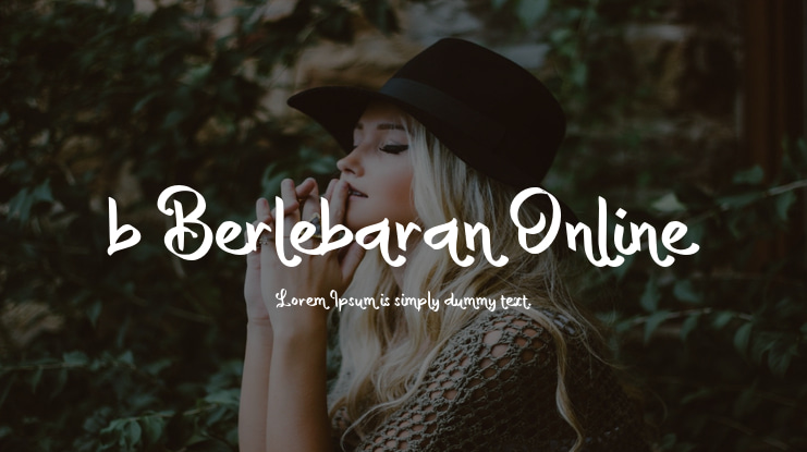 b Berlebaran Online Font