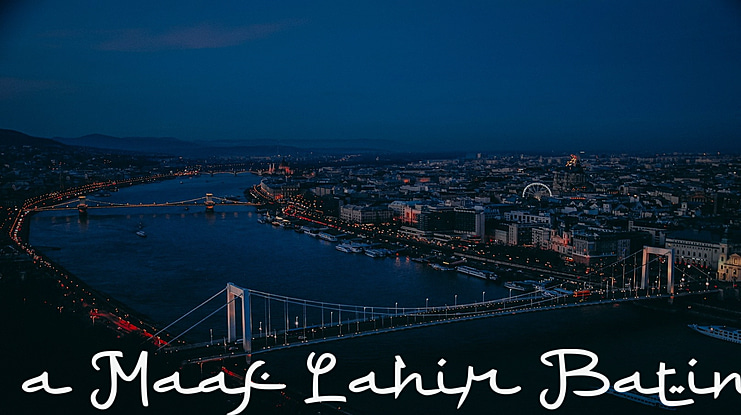 a Maaf Lahir Batin Font