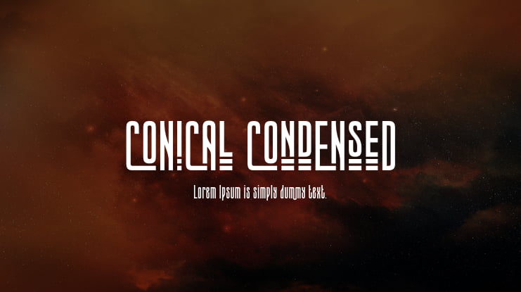 CONICAL CONDENSED Font
