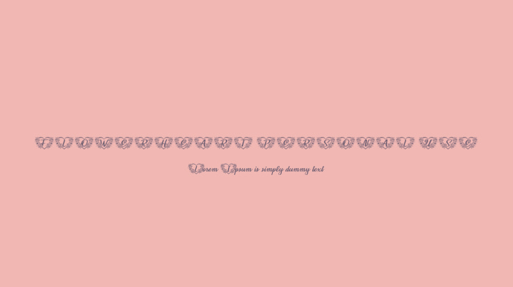 FLOWERHEART PERSONAL USE Font