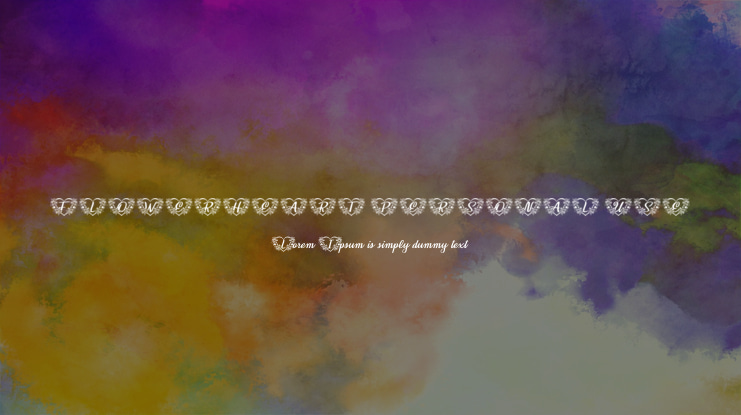 FLOWERHEART PERSONAL USE Font