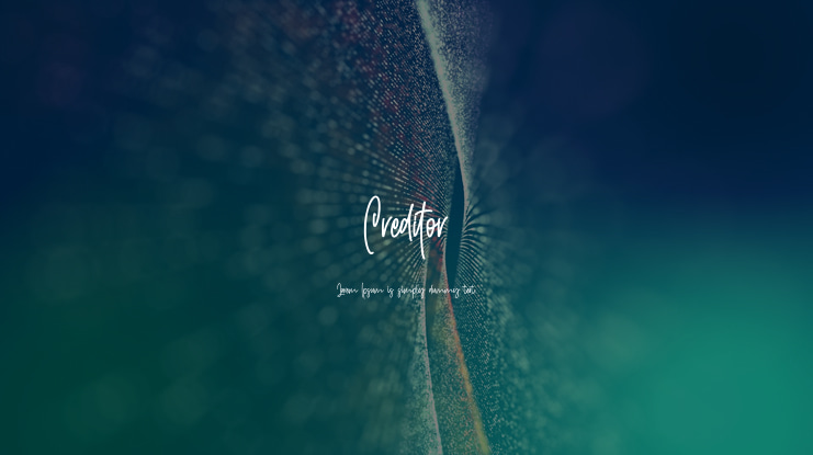 Creditor Font