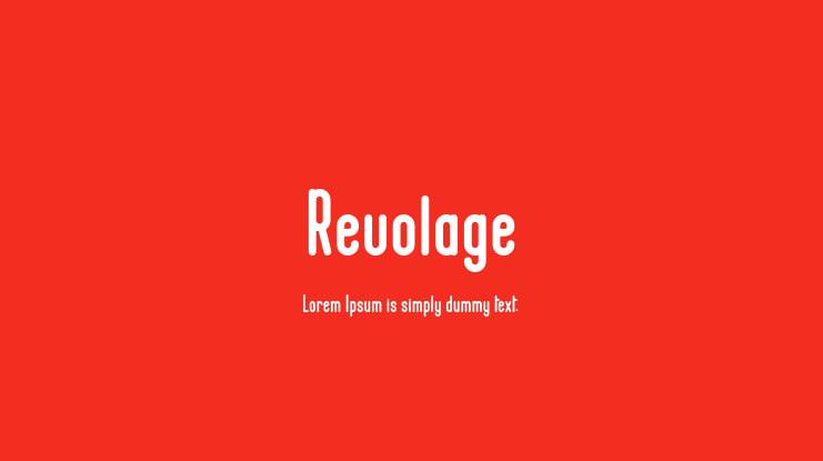 Revolage Font Family