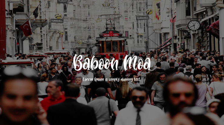 Baboon Moa Font