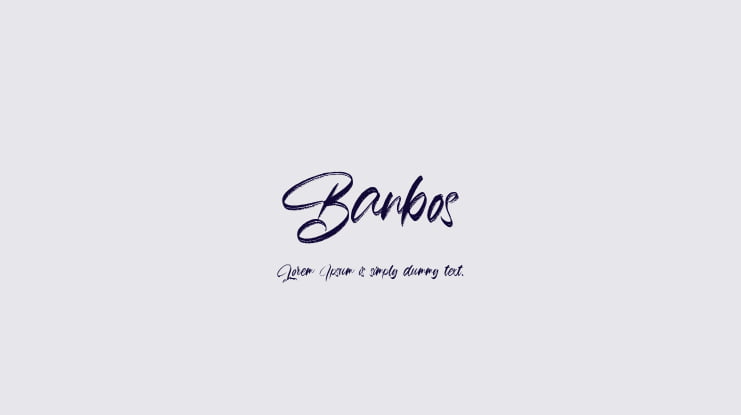 Banbos Font