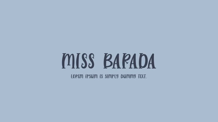 Miss Barada Font