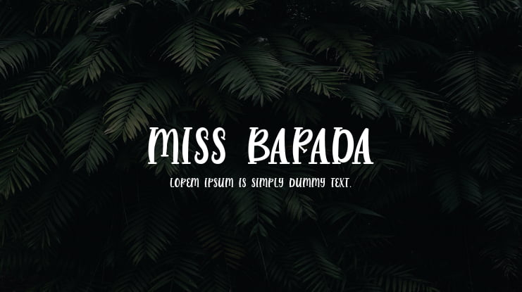 Miss Barada Font