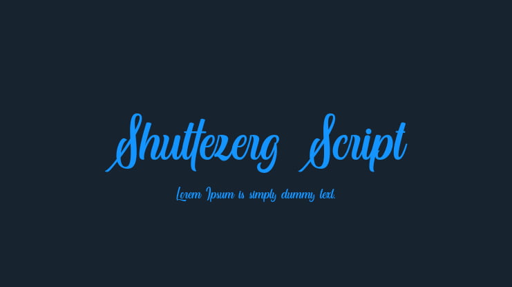 Shuttezerg Script Font