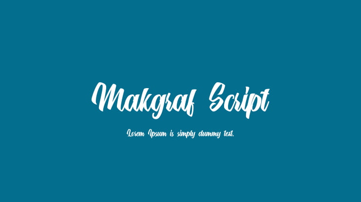 Makgraf Script Font