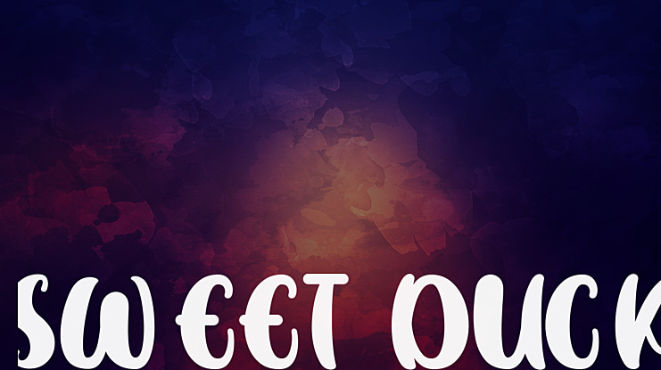 SWEET DUCK Font Family