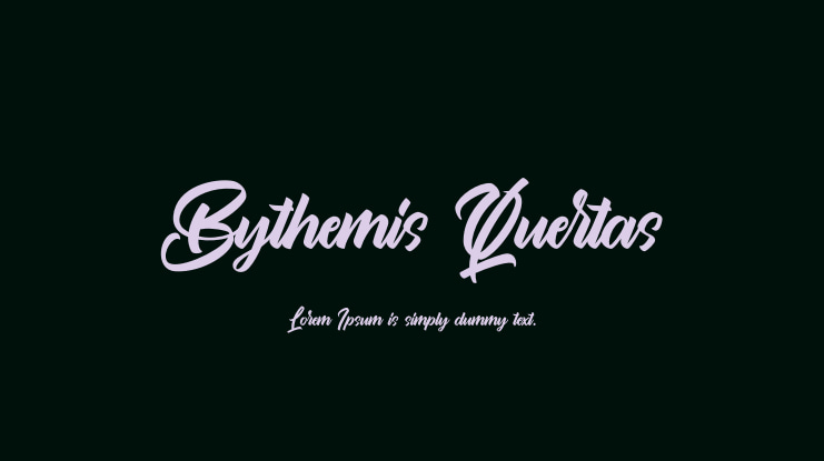 Bythemis Quertas Font