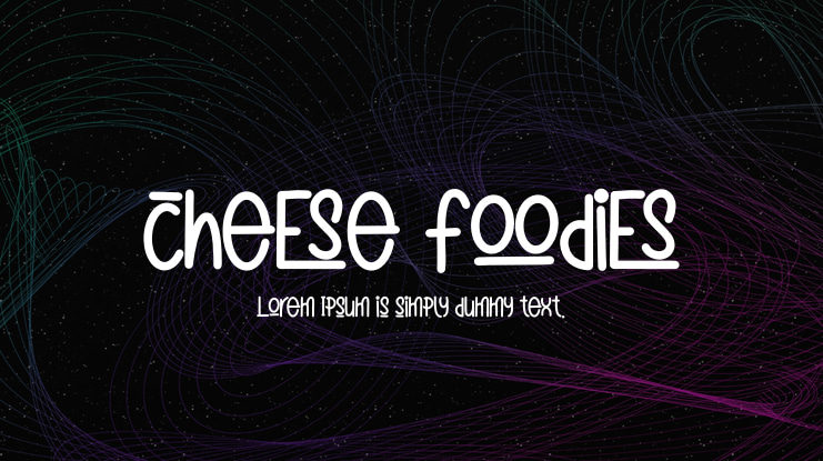 cheese foodies Font