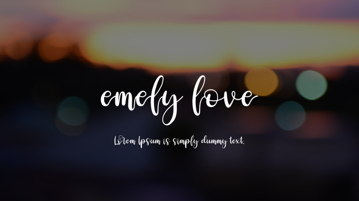 emely love Font