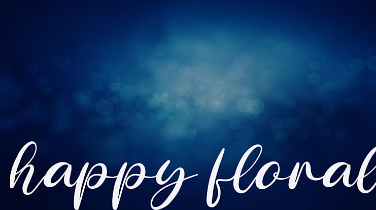 happy floral Font