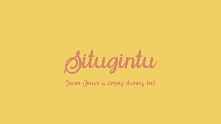 Situgintu Font