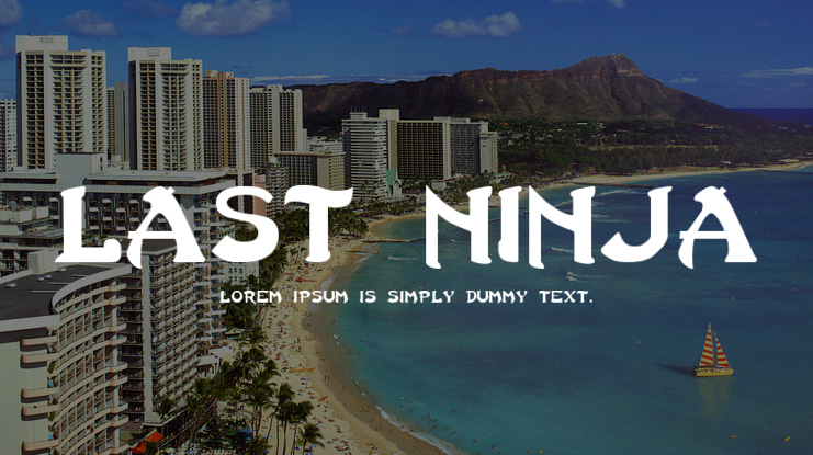 Last Ninja Font