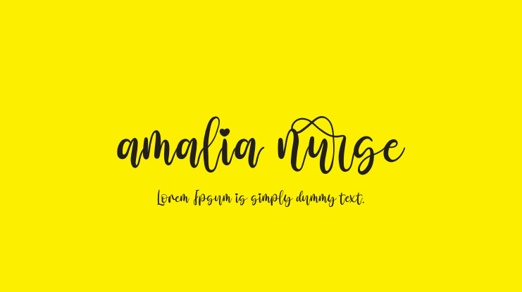 amalia nurse Font