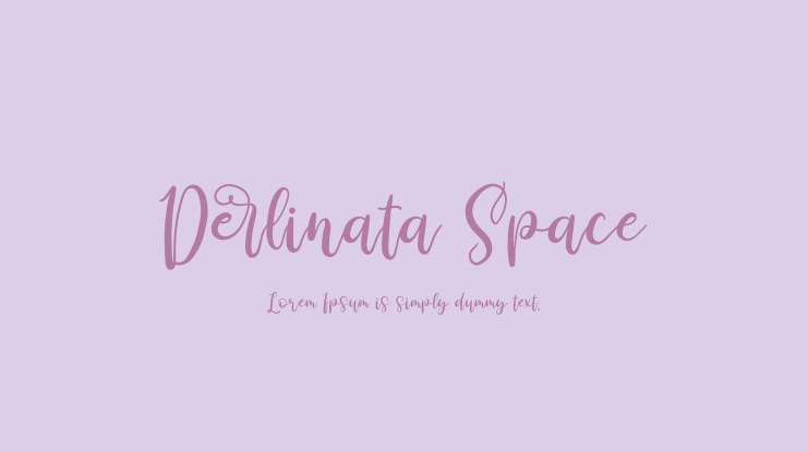 Derlinata Space Font