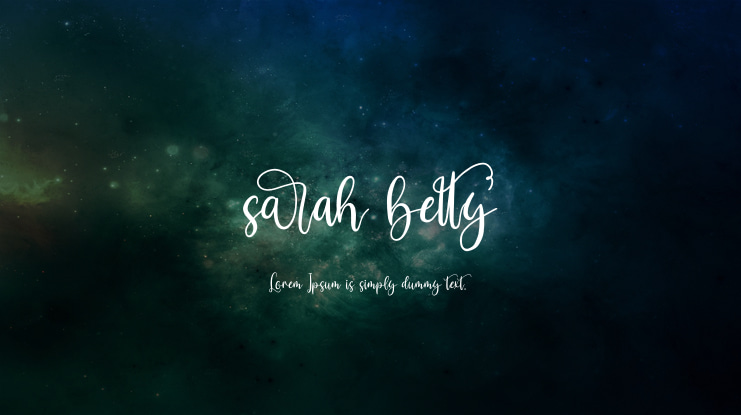 sarah betty Font