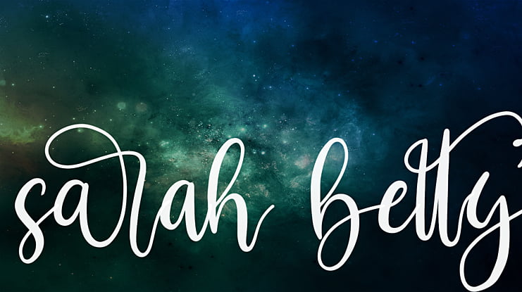 sarah betty Font