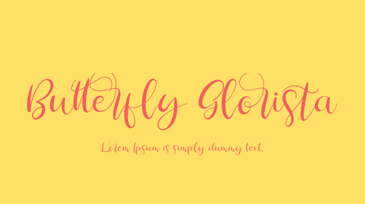 Butterfly Glorista Font Family